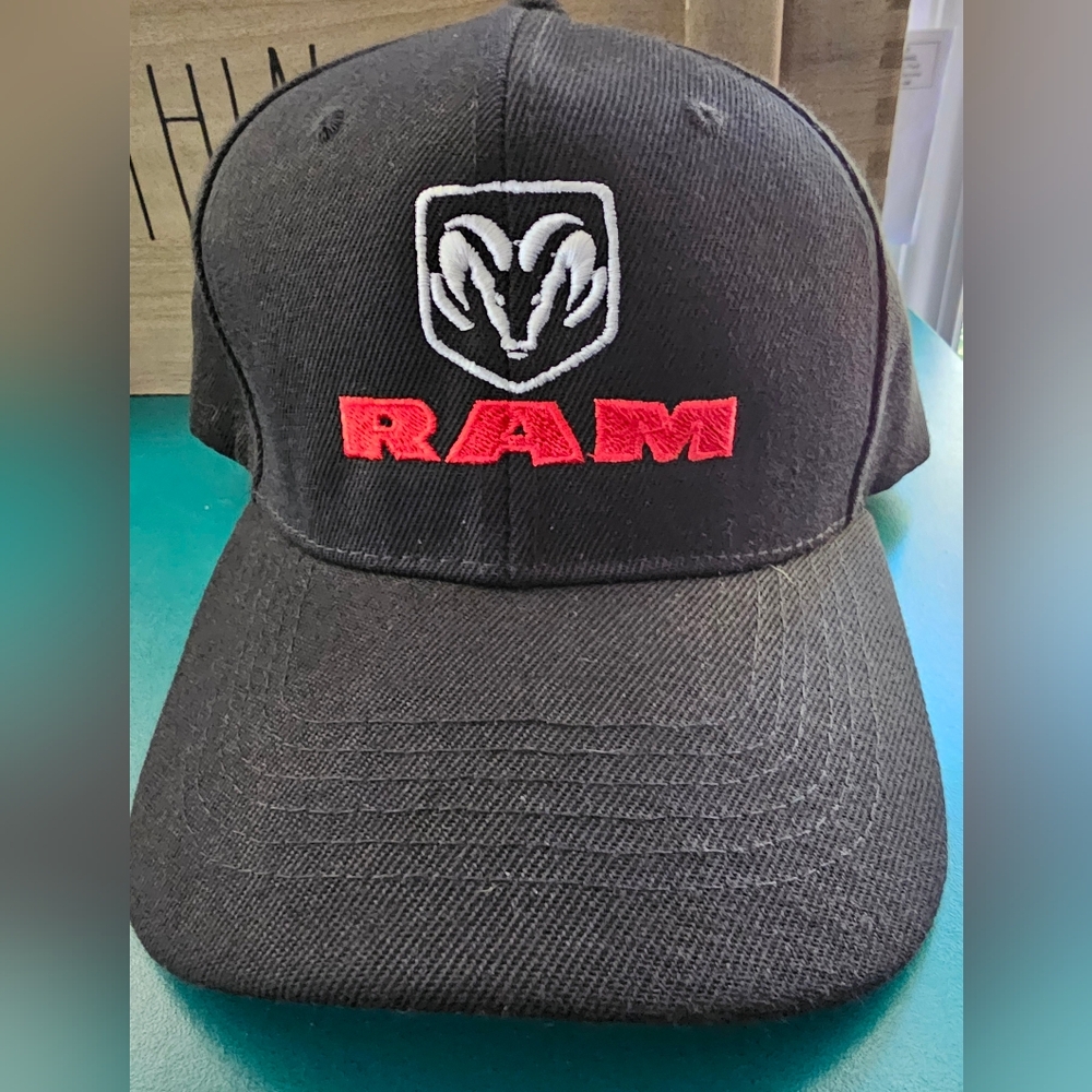 Dodge RAM Black Cap with Red Logo